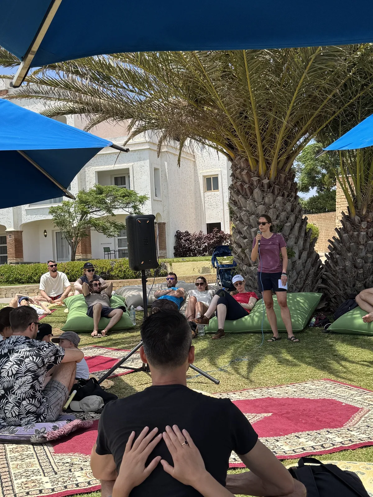 Vortrag unter freiem Himmel in Agadir